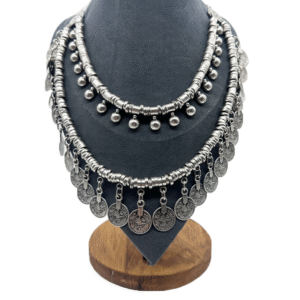 Collar doble de Monedas Turcas