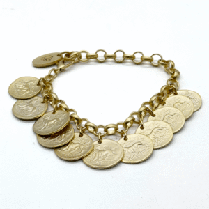 Pulsera Monedas Romanas Dea Moneta Gold