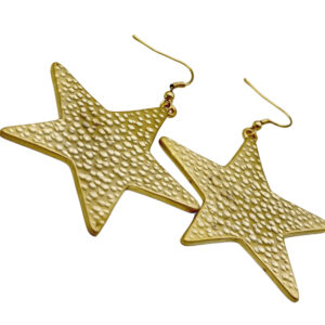 Aretes de Estrella Via Lactea Gold Matte