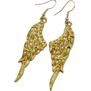 Aretes de Alas Gold Matte