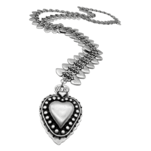 Collar Corbatin Corazon Bohemio